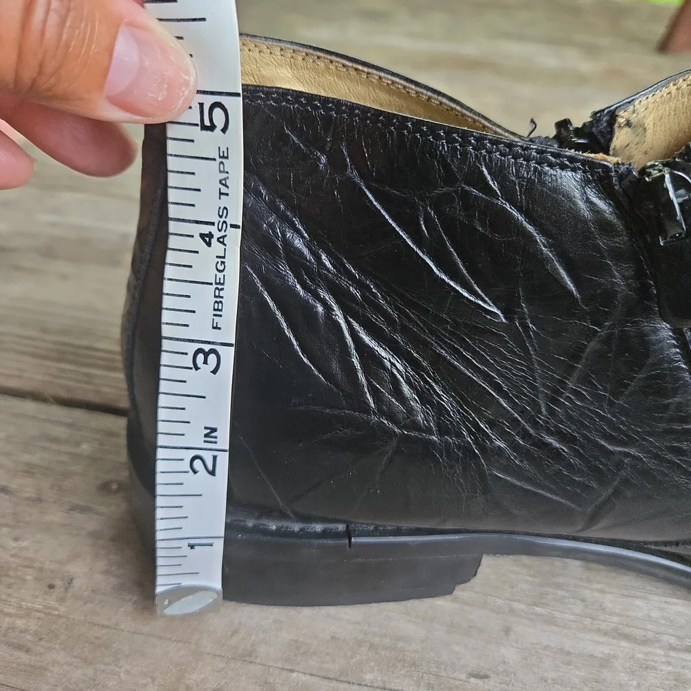 Fratelli Select Black Crinkled Leather Contemporary Chukka Boot Size 13